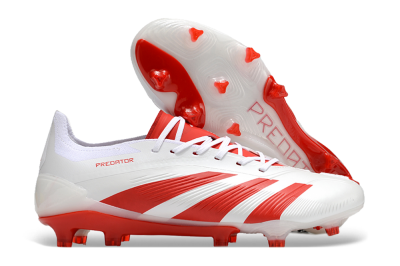 Adidas Predator Accuracy.1 FG Low-Tops Soccer Cleats - Beige/White/Red