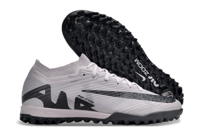 Nike Air Zoom Mercurial Vapor 15 Elite TF Low-Tops Soccer Shoes - Grey/Purple/Black