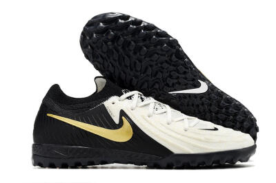 Nike Phantom GX 2 Elite TF Low-Tops Soccer Shoes - White/Black/Gold