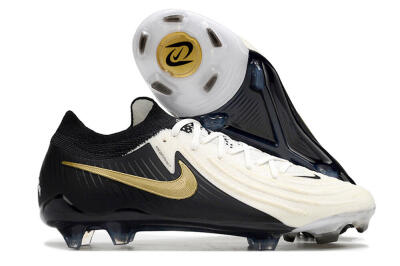 Nike Phantom Luna Elite NU FG Low-Tops Soccer Cleats - White/Black/Gold