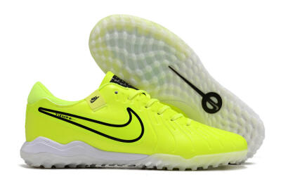 Nike Tiempo Legend 10 Pro TF Low-Tops Soccer Shoes - Yellow/Black/White