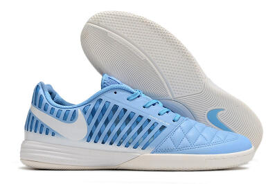 Nike Lunar Gato 2 IC Low-Tops Soccer Shoes - Blue/White