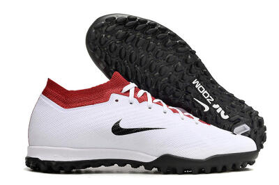 Nike Air Zoom Mercurial Vapor 15 Elite TF Low-Tops Soccer Shoes - White/Black/Red