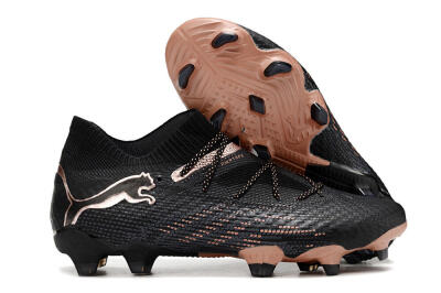 Puma Future Ultimate FG High-Tops Soccer Cleats - Black/Gold