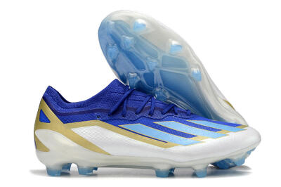 Adidas X Crazyfast.1 Messi FG Low-Tops Soccer Cleats - Blue/Jade/Gold/White