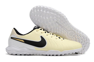 Nike Tiempo Legend 10 Elite TF Low-Tops Soccer Shoes - Beige/Black/White