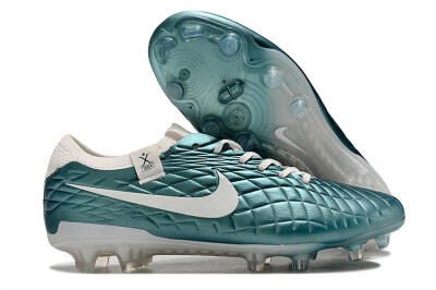 Nike Tiempo Legend 10 Elite FG Low-Tops Soccer Cleats - Jade/White