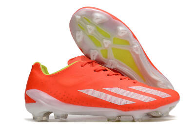 Adidas X Crazyfast.1 FG Low-Tops Soccer Cleats - Red/White/Yellow