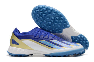 Adidas X 23 Crazyfast.1 TF Low-Tops Soccer Shoes - Blue/Gold/White