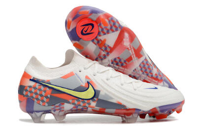 Nike Phantom Luna 2 Elite Olympics 2024 FG Low-Tops Soccer Cleats - White/Multicolor