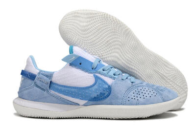 Nike Street Gato IC Low-Tops Soccer Shoes - Blue/White