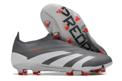 Adidas Predator Accuracy+ FG Low-Tops Soccer Cleats - Brown/Silver/Red