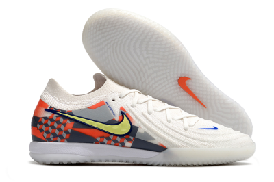 Nike Phantom GX 2 Elite IC Low-Tops Soccer Shoes - White/Yellow/Blue/Orange