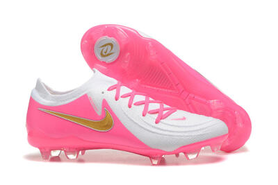 Nike Phantom Luna Elite NU FG Low-Tops Soccer Cleats - White/Pink/Gold