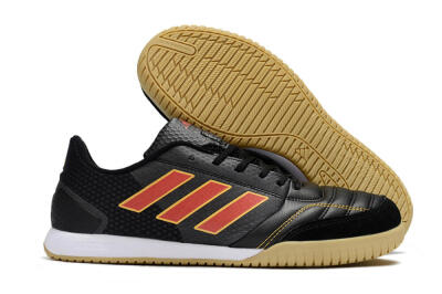 Adidas Top Sala FG Low-Tops Soccer Shoes - Black/Orange/Brown