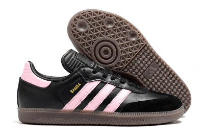 Adidas Samba Messi IC Low-Tops Soccer Shoes - Black/Pink/Brown