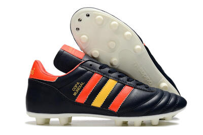 Adidas Copa Mundial FG Low-Tops Soccer Cleats - Black/Red/Yellow