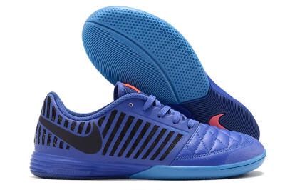 Nike Lunar Gato 2 IC Low-Tops Soccer Shoes - Blue/Black/Pink