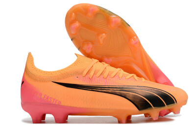 Puma Ultra Ultimate FG Low-Tops Soccer Cleats - Orange/Black