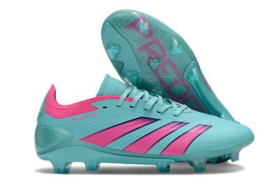 Adidas Predator Accuracy FG Low-Tops Soccer Cleats - Jade/Pink/Purple