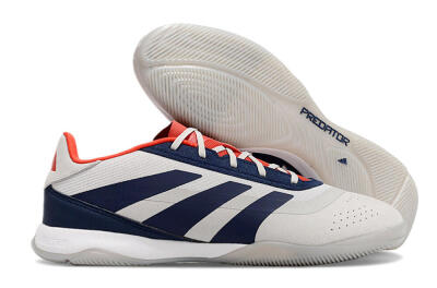 Adidas Predator 24 Elite IC Low-Tops Soccer Shoes - Grey/Blue/Red