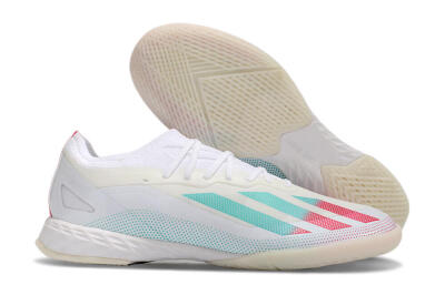Adidas X Crazyfast.1 IC Low-Tops Soccer Shoes - White/Red/Jade