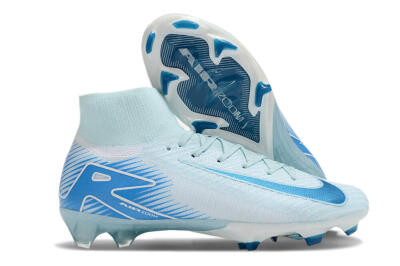 Nike Air Zoom Mercurial Superfly 10 Elite FG High-Tops Soccer Cleats - Jade/White/Blue