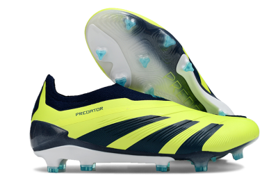 Adidas Predator Accuracy+ FG Low-Tops Soccer Cleats - Yellow/Blue/White