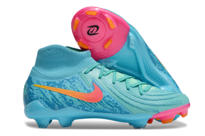 Nike Phantom Luna Elite FG High-Tops Soccer Cleats - Jade/Blue/Orange
