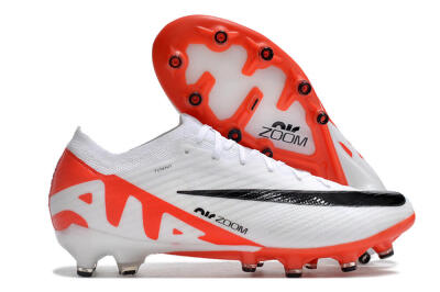 Nike Air Zoom Mercurial Vapor 15 Elite AG Low-Tops Soccer Cleats - White/Black/Red