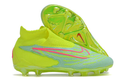 Nike Phantom GX DF Elite FG Low-Tops Soccer Cleats - Green/Yellow/Red