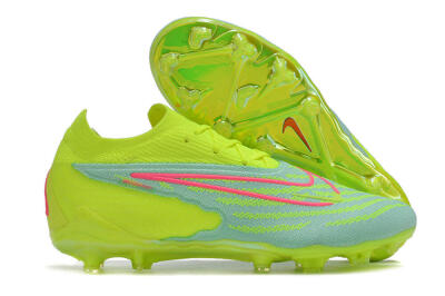 Nike Phantom GX Elite FG Low-Tops Soccer Cleats - Green/Yellow/Red