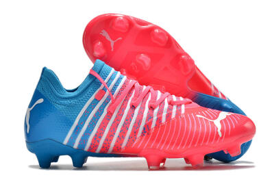 Puma Future Z 1.3 Instinct FG Low-Tops Soccer Cleats - Pink/Blue