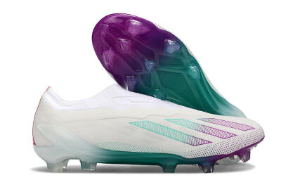 Adidas X 24 Crazyfast+ FG Low-Tops Soccer Cleats - White/Pink/Green
