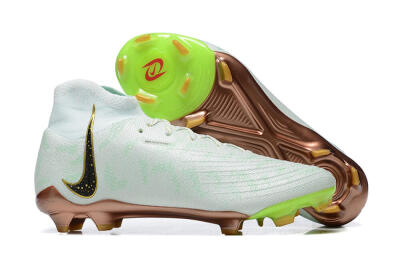 Nike Phantom Luna Elite United Golden Pack FG High-Tops Soccer Cleats - Jade/Black/Gold