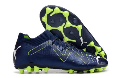 Puma Future Ultimate MG Low-Tops Soccer Cleats - Blue/Yellow/White