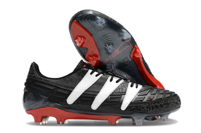Adidas Predator Accelerator 94 FG Low-Tops Soccer Cleats - Black/White/Red