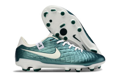 Nike Tiempo Legend 10 Academy FG Low-Tops Soccer Cleats - Green/Beige/White