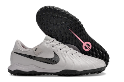 Nike Tiempo Legend 10 Academy TF Low-Tops Soccer Shoes - Grey/Black/Pink