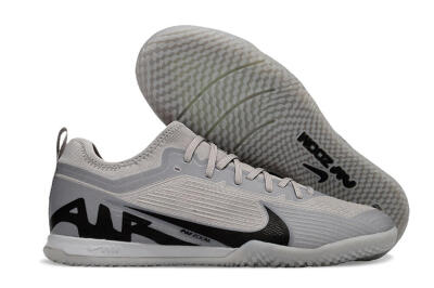 Nike Air Zoom Mercurial Vapor 15 Pro IC Low-Tops Soccer Shoes - Grey/Black