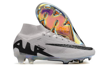 Nike Air Zoom Mercurial Superfly 9 Elite FG High-Tops Soccer Cleats - Purple/Black/Gold