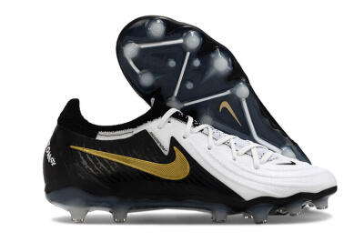 Nike Phantom Luna Elite AG Low-Tops Soccer Cleats - White/Black/Gold