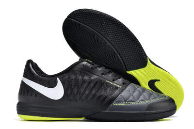 Nike Lunar Gato 2 IC Low-Tops Soccer Shoes - Black/White/Yellow