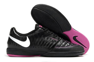 Nike Lunar Gato 2 IC Low-Tops Soccer Shoes - Black/White/Purple