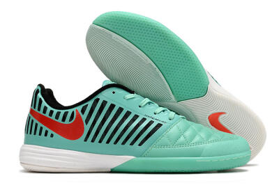 Nike Lunar Gato 2 IC Low-Tops Soccer Shoes - Jade/Black/Red