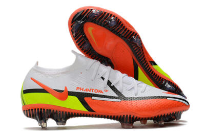 Nike Phantom GT 2 Elite FG Low-Tops Soccer Cleats - White/Red/Green
