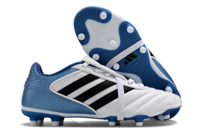 Adidas Copa Gloro 2024 FG Low-Tops Soccer Cleats - White/Black/Blue