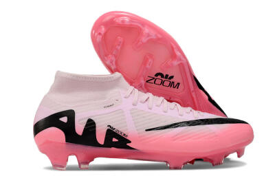 Nike Air Zoom Mercurial Superfly 9 Academy FG High-Tops Soccer Cleats - Pink/Black