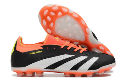 Adidas Predator 24 Elite AG Low-Tops Soccer Cleats - Black/white/Red/Yellow