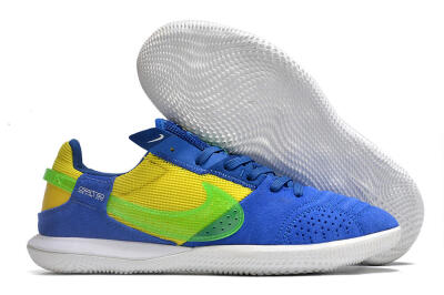 Nike Street Gato IC Low-Tops Soccer Shoes - Blue/Yellow/White